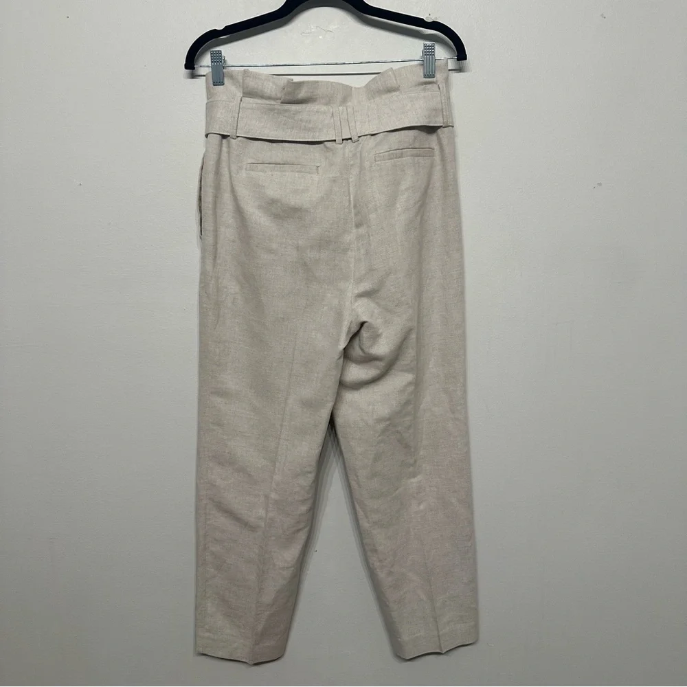Boden Ludgate Paperbag Trouser Pants Ecru - Picture 5 of 8